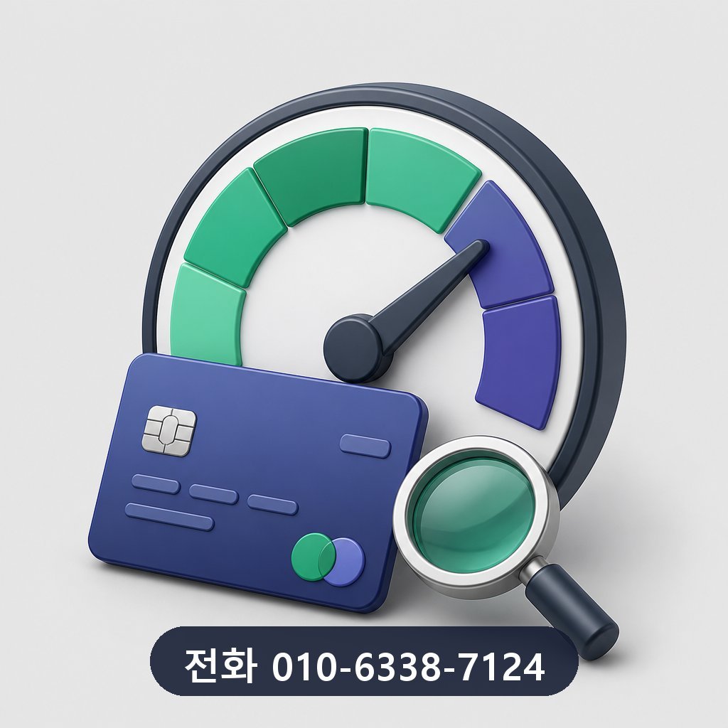 카드 한도 현금화 한도 확인 이미지 · 문의 010-6338-7124